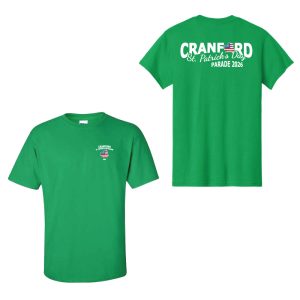 Cranford St. Pat’s Day Left Chest Short Sleeve Tee