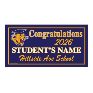 Hillside Ave. (8th Grade)  Graduate Lawn Sign