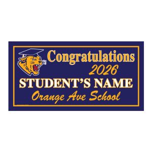 Orange Ave. (8th Grade) Graduate Lawn Sign